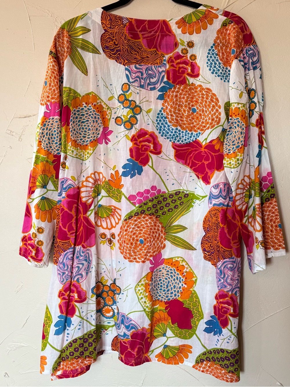 KikiSol Women’s Floral Tunic Swim cover up vacay cruise beach XXL - Picture 5 of 6